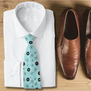 1950s Retro Music Neck Tie