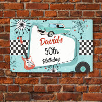 1950's Retro Red & Blue Birthday Party