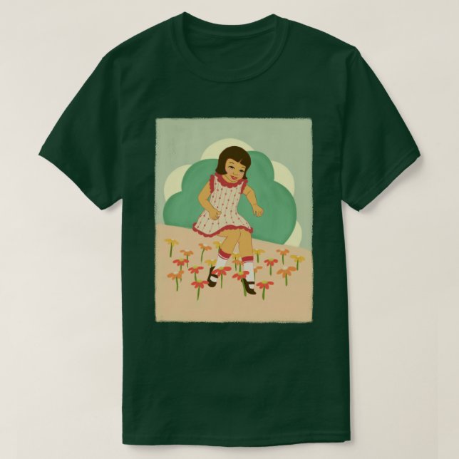 1950s Retro Style Art T-Shirt (Design Front)