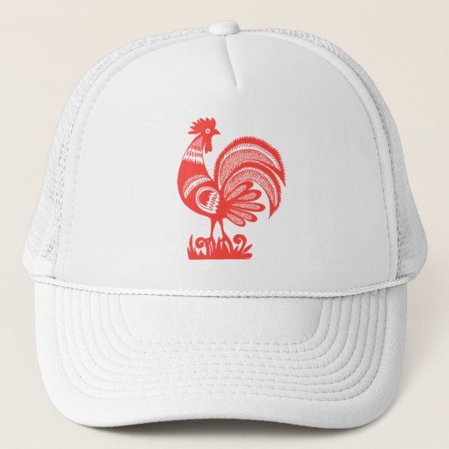 1950s Rooster Trucker Hat (Front)