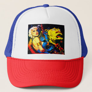 1950's SCI FI PULP GRAPHIC NOVEL Trucker Hat