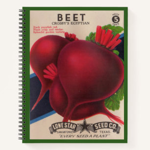 1950s seed packet Beets Notebook