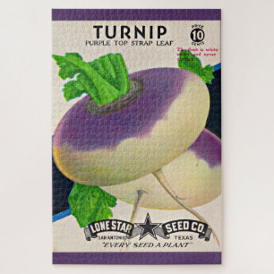1950s seed packet turnips print jigsaw puzzle