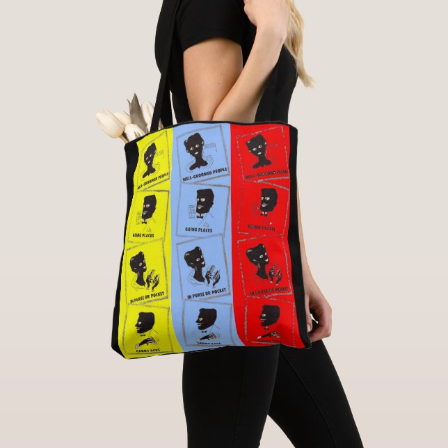 1950s three aces for Ace combs ad print Tote Bag (Close Up)
