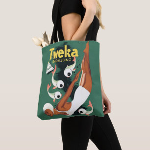 1950s Tweka swimsuit ad print Tote Bag