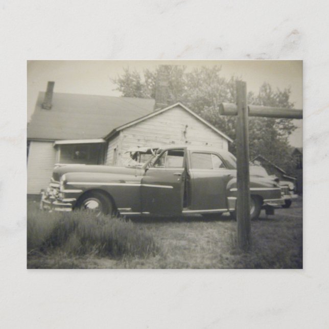 1950s Vintage car postcards (Front)