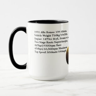 1951 Alfa Romeo 159 Alfetta Spécifications Mug