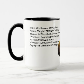 1951 Alfa Romeo 159 Alfetta Specs Mug