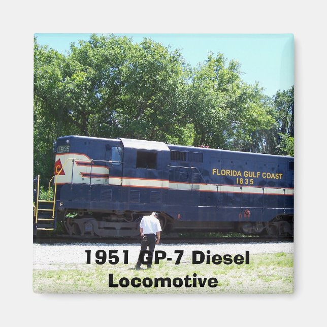 1951 GP-7 Diesel Locomotive Magnet (Front)