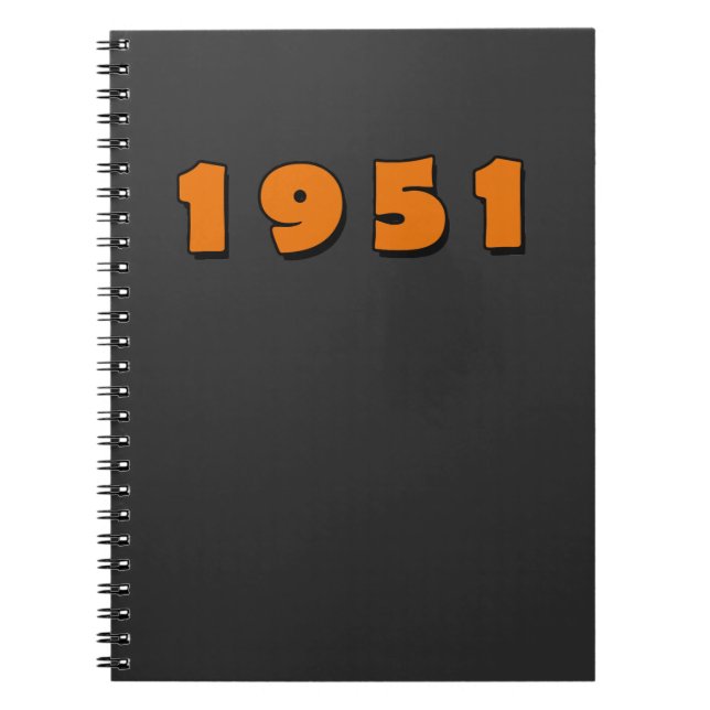 1951 vintage year notebook (Front)