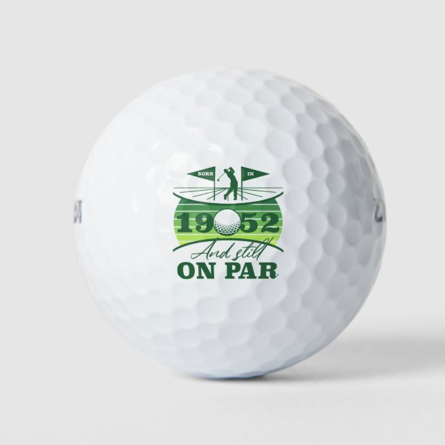 1952 70th Birthday Golf Lover Golf Balls (Front)