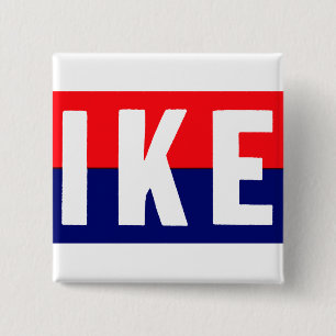 1952 Ike for President 2 Inch Square Button