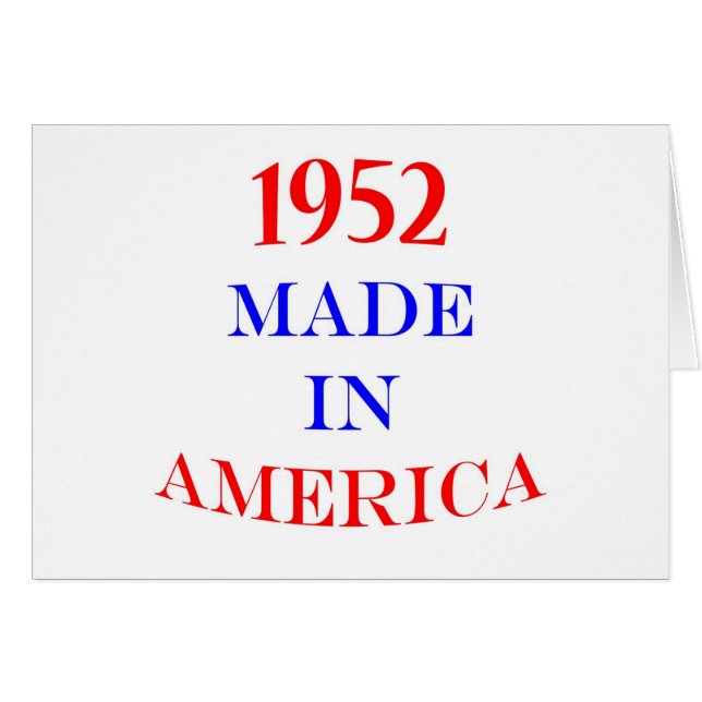 1952 Made in America (Front Horizontal)