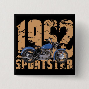 1952 Sportster 2 Inch Square Button