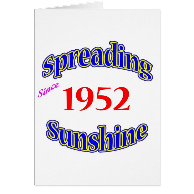 1952 Spreading Sunshine (Front)