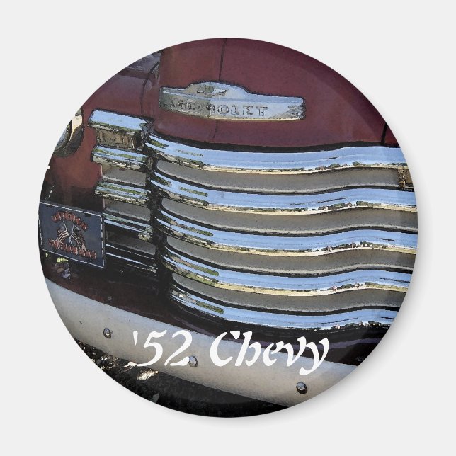 1952 Vintage Chevy Truck Grill - Magnet (Front)