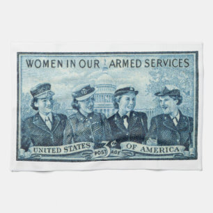 1952 Women in US Armed Services Kitchen Towel