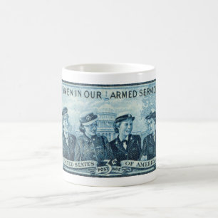 1952 Women in US Armed Services Stamp Coffee Mug