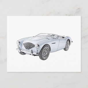1953 Austin-Healey 100 Postcard