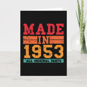 1953 Birthday Vintage Saying Card