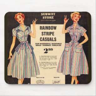 1953 Gimbels Subway Store dress sale Mouse Pad