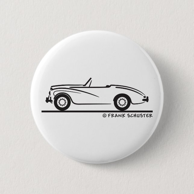1953 Sunbeam Alpine 2 Inch Round Button (Front)