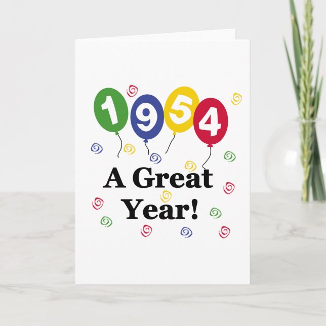 1954 A Great Year Birthday Card (Front)