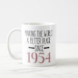 1954 Birthday 70th Years Old Gifts Women Coffee Mug<br><div class="desc">70 YEAR OLD GIFTS: This 70th birthday mug for women and men is perfect bday gifts for whom is turning 70 years old if you are looking for 70th birthday gifts for women and men 1954 BIRTHDAY GIFTS FOR WOMEN MEN: Making the world a better place since 1954 mug with...</div>