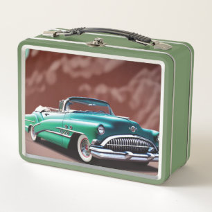 1954 Classic Car Metal Lunch Box