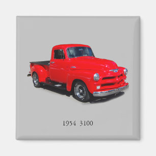 1954 red 3100 pickup magnet