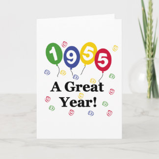 1955 A Great Year Birthday Card