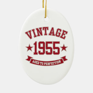 1955 Aged to Perfection Ceramic Ornament