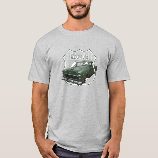 1955 Chevrolet Bel Air. 55 Green Chevy. American T-Shirt (Front)