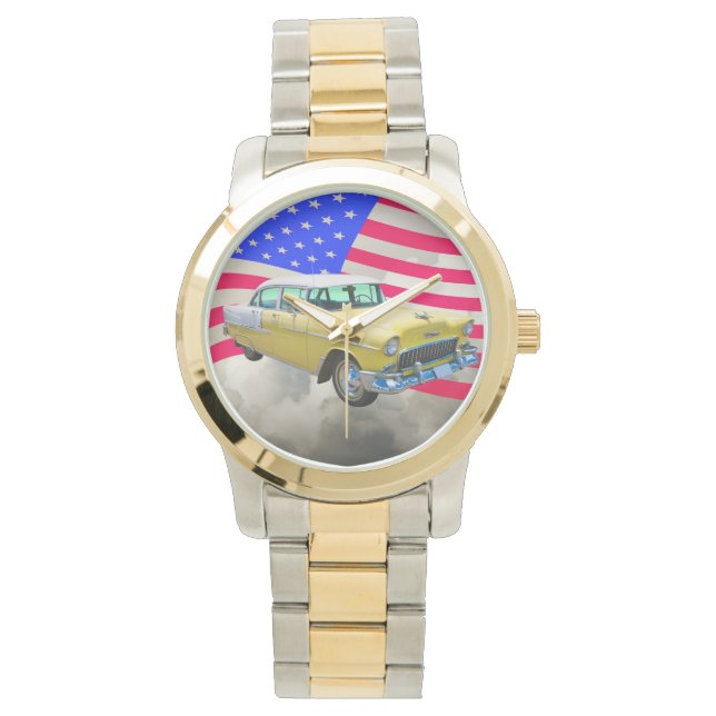 1955 Chevrolet Bel Air With American Flag Watch (Front)