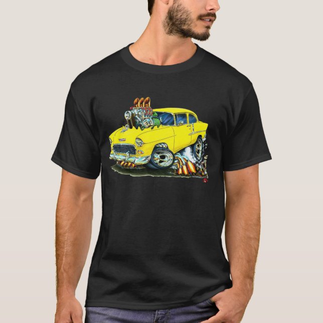 1955 Chevy 150-210 Yellow Car T-Shirt (Front)