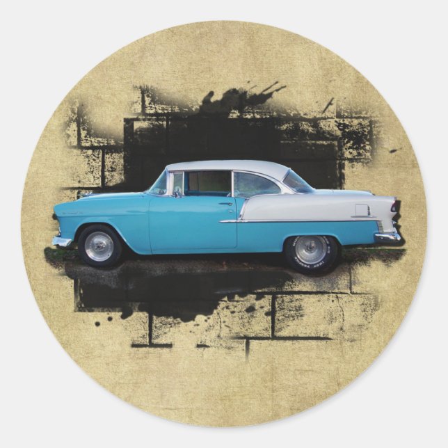 1955 Chevy Bel Air- Classic Cars-  Sticker (Front)