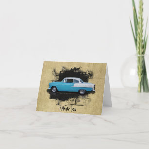 1955 Chevy Bel Air- Classic Cars- Thank You Note C Card