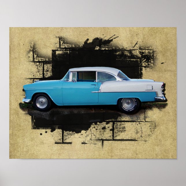 1955 Chevy Bel Air- Voiture Classique - Impression (Devant)
