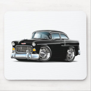 1955 Chevy Belair Black Car Mouse Pad