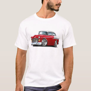 1955 Chevy Belair Red-White Car T-Shirt