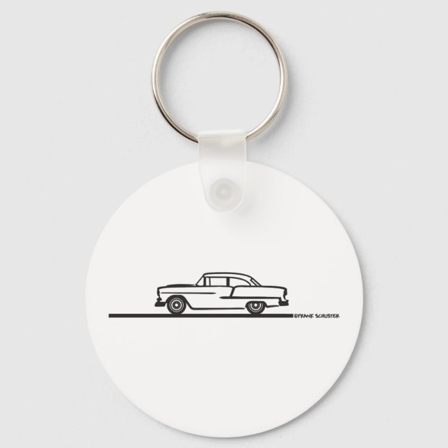 1955 Chevy Hardtop Post Keychain (Front)