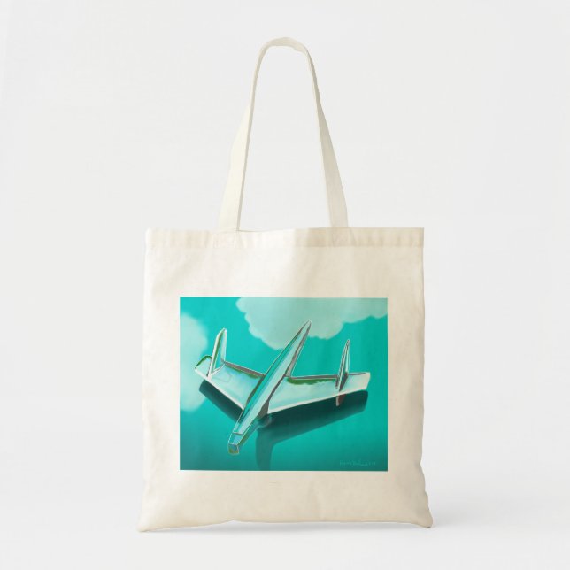 1955 Chevy Hood Ornament Tote Bag (Front)