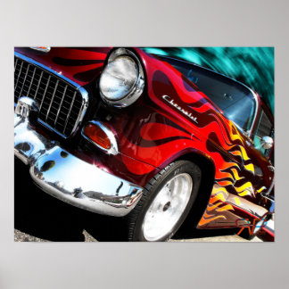 1955 Chevy Hot Rod Poster