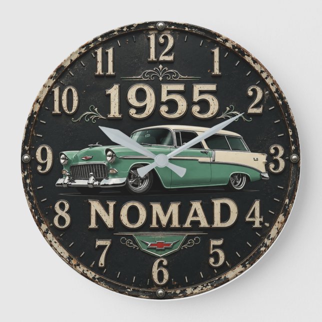 1955 Classic Car  Large Clock (Front)