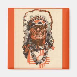 1955 Indian chief from Billy the Kid (UK) comics Magnet
