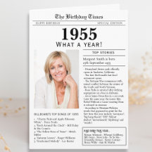1955 Newspaper Birthday card
