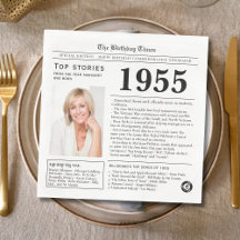 1955 Newspaper Birthday Trivia