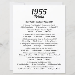 1955 Trivia Game