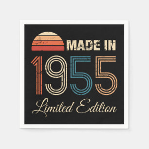 1955 Vintage 70th Birthday Napkin