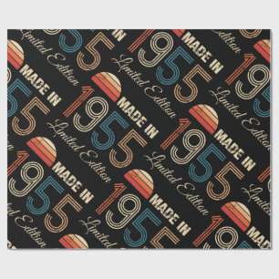 1955 Vintage 70th Birthday Wrapping Paper